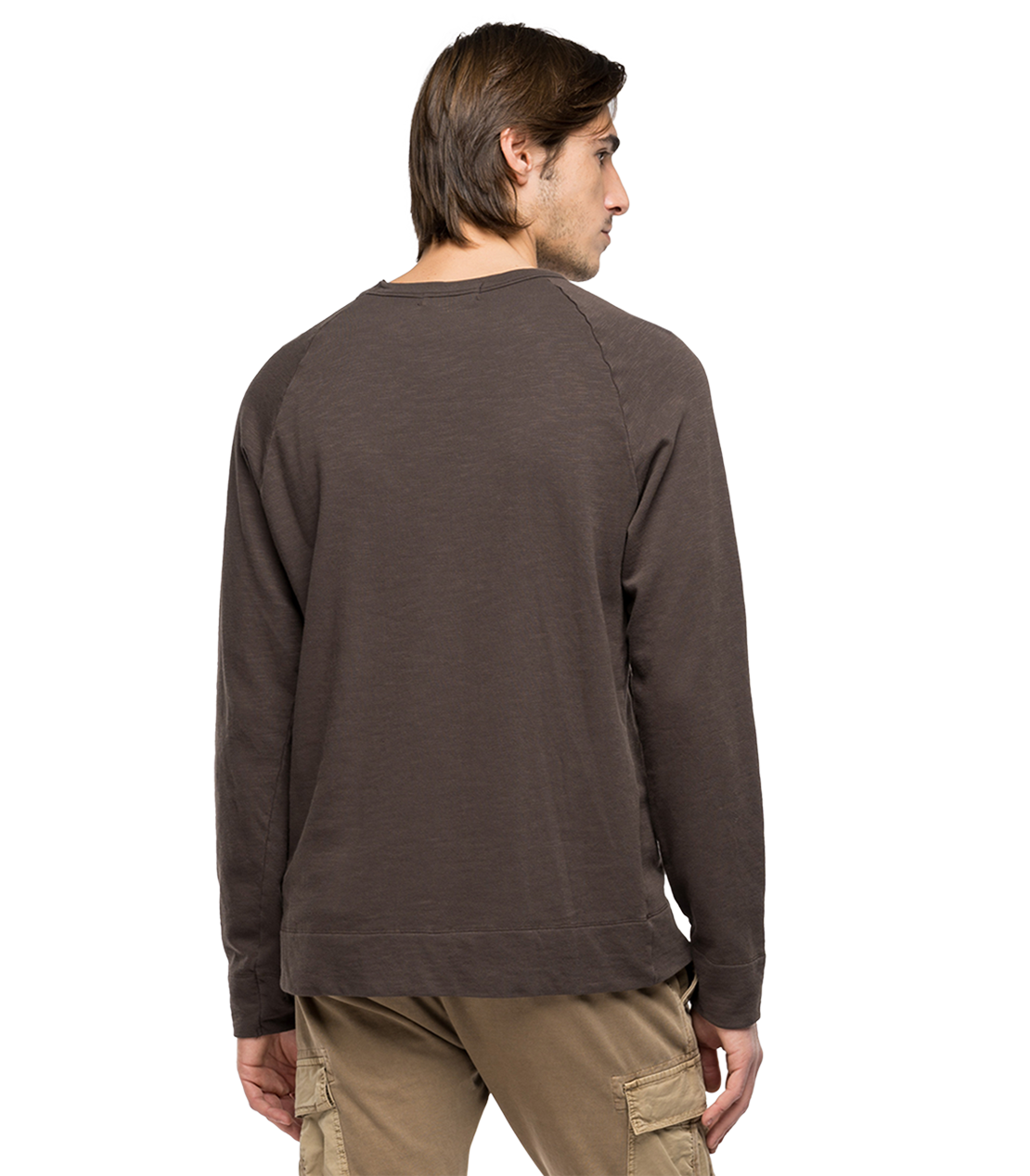 ESSENTIAL ガーメントダイ オーガニックコットン ライトフリース 詳細画像 コーヒー 2